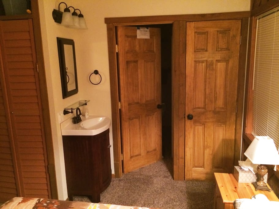Newly remodeled Bath access from Master Suite