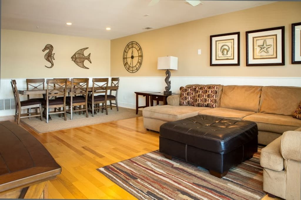 Large open concept living room