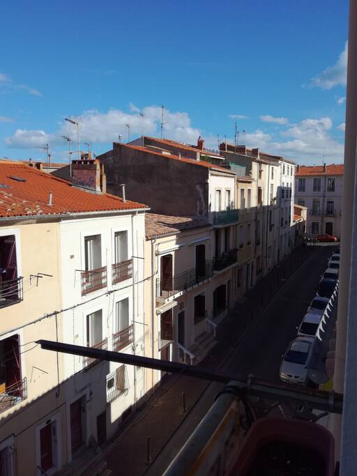 vue à droite du balcon