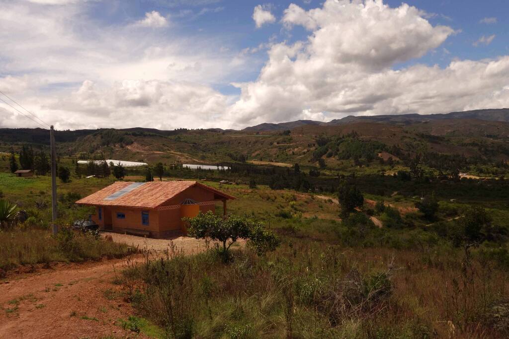 Paisaje desde la entrada de la casa