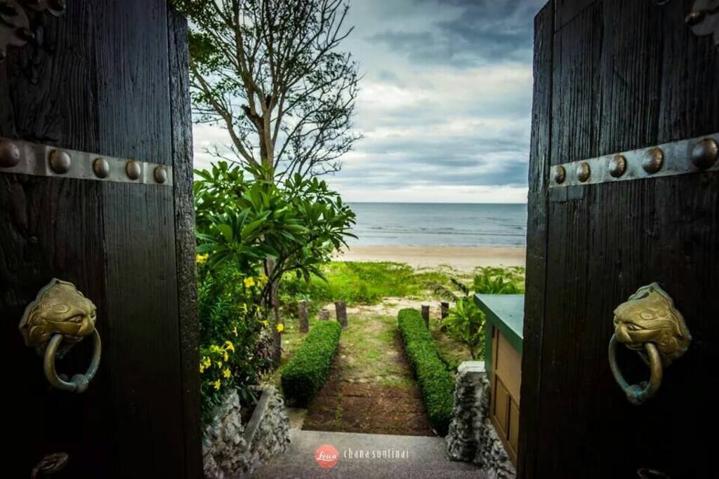 Exit door to the beach