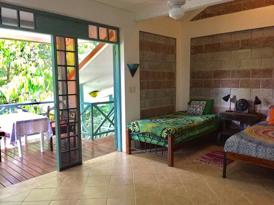master room opens up to jungle view balcony
