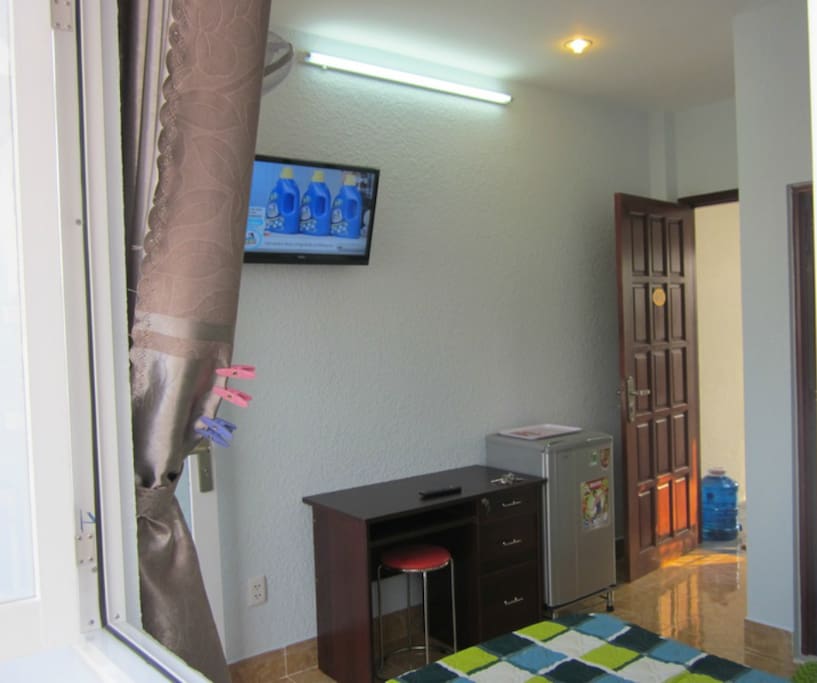 Room 401 - Location 4 (w/ Private bathroom and next to the roof terrace) - this location is in a local day-market alley