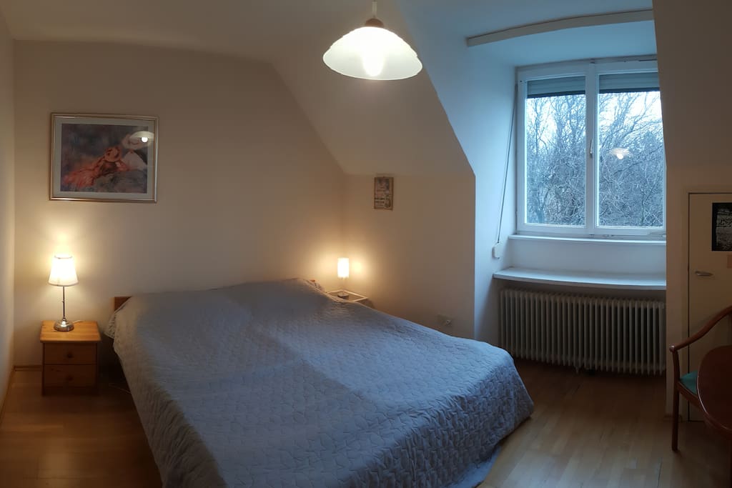 Schlafzimmer mit Doppelbett