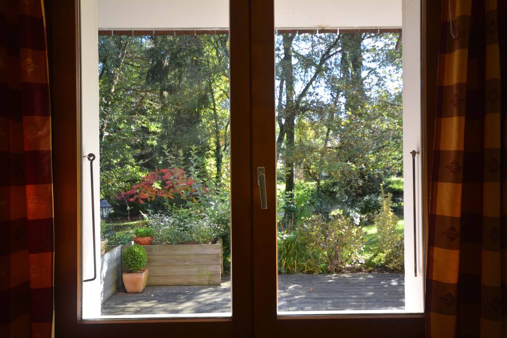 Vue sur la terrasse