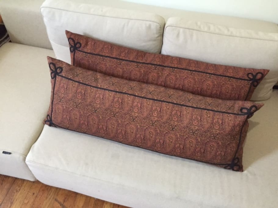 Danish Sofa, Indo-Tibetan pillows