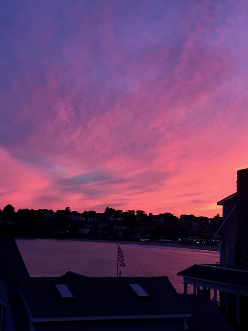 Sunset from the deck