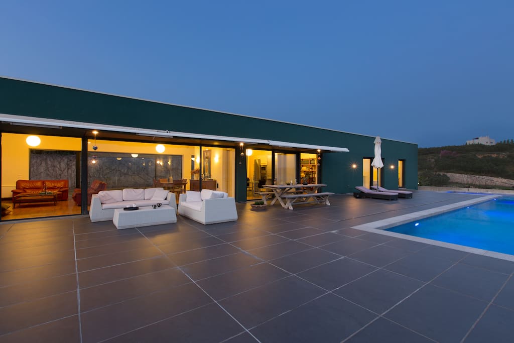 Easy direct access to the pool area from any room of the villa