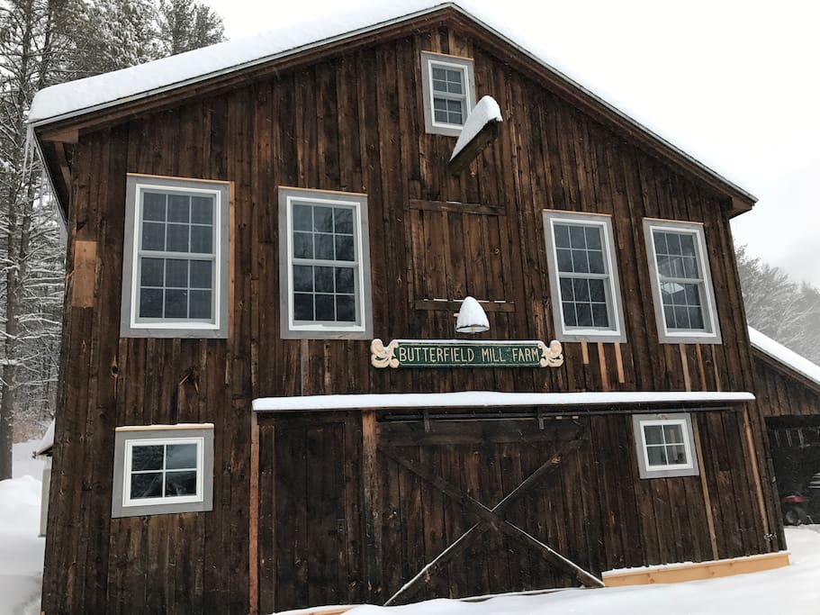 Our guest suite is on the top floor of our renovated barn.