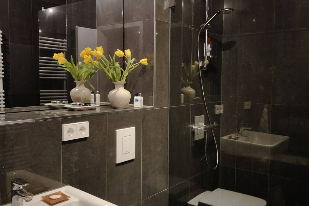 modern walk inn shower