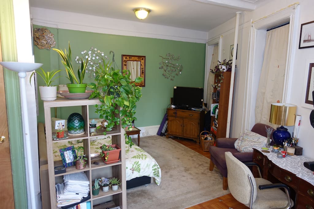 Huge private room, green with life in the middle of Manhattan