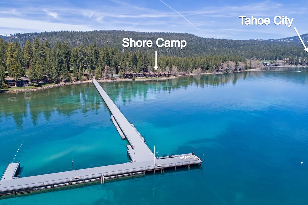 Shore Camp is a mile from downtown Tahoe City.