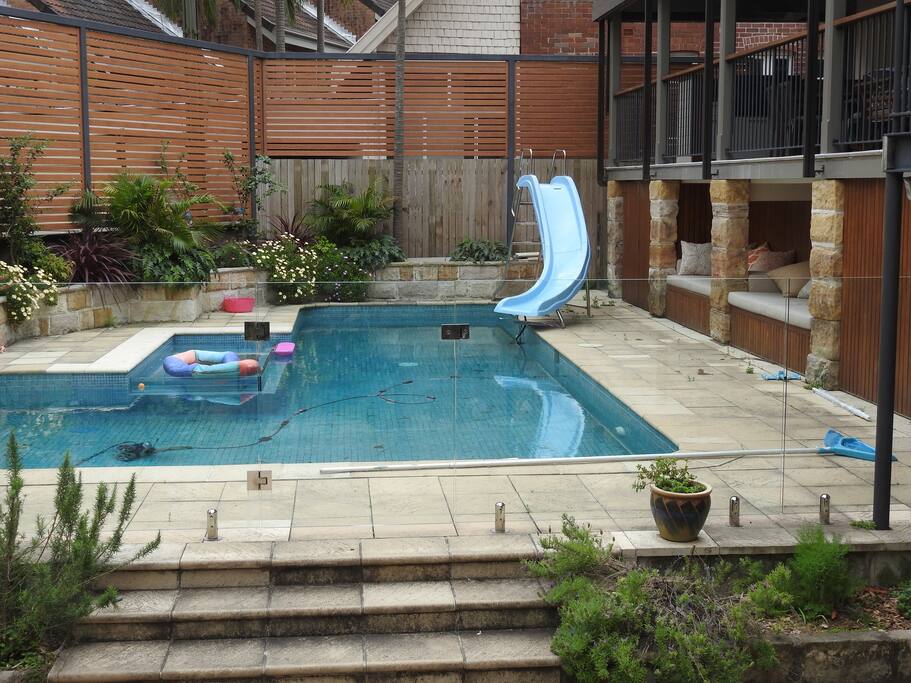 Heated pool and spa