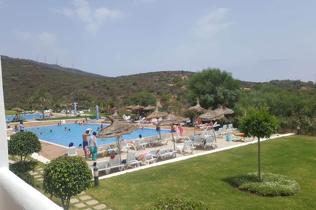 accès direct aux piscines
