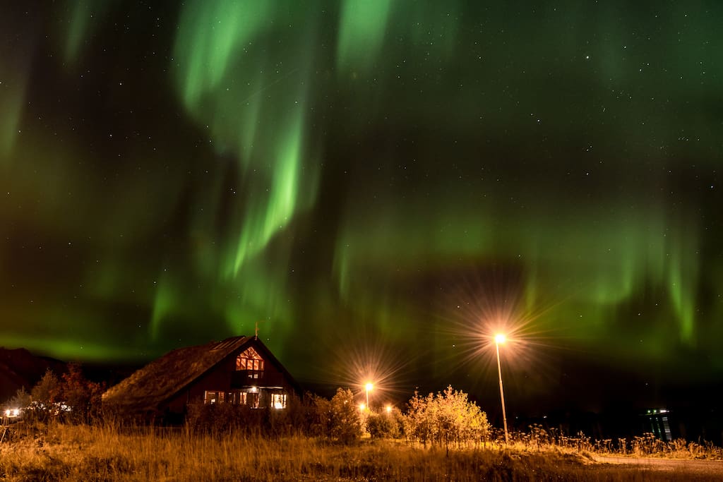 Northern lights over Jadar house