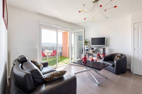 bright apartment with beautiful view