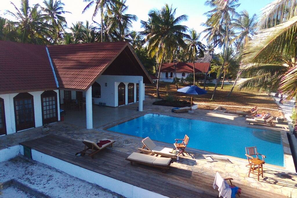 The sundeck and our pool