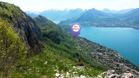 Top performing Airbnb: Apart. lake / mountain view in Veyrier Du Lac