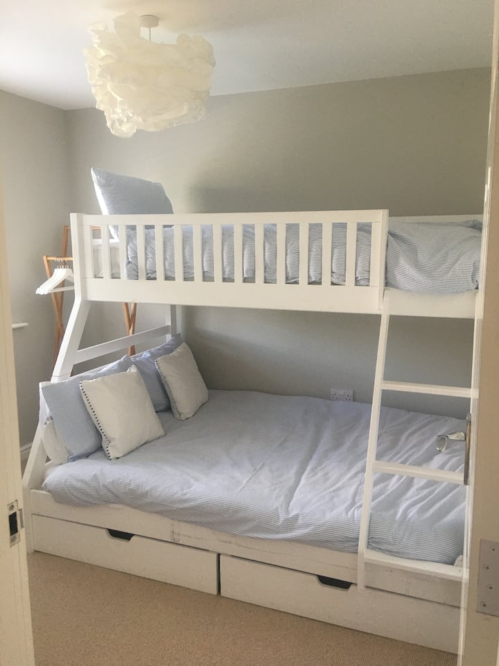 Bunk beds and no en-suite in this room.