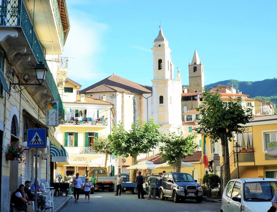 The main street with 3 bars, 1 gelateria, 3 food stores, one hairdresser and a hardware store