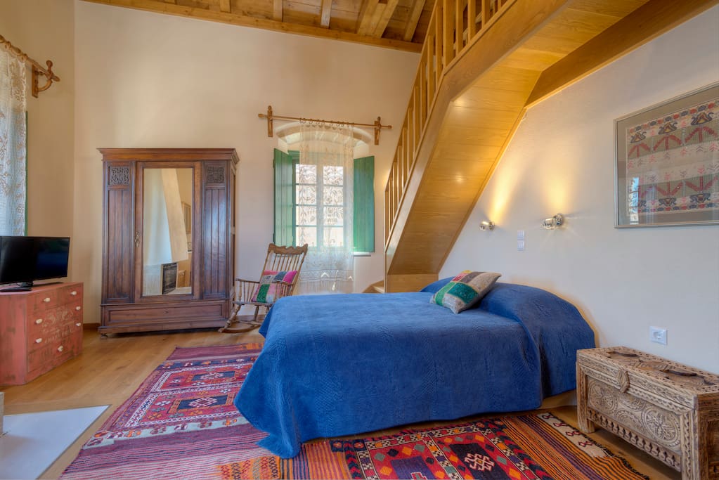 Double bed on the ground floor