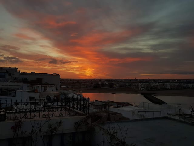 ⭐️ Panoramic view from the Kasbah of oudayas