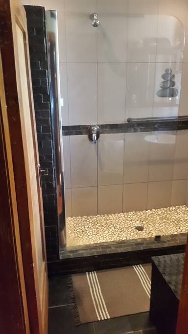 Bathroom shower entrance