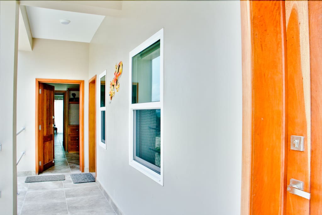 Entrance to the Coral suite from the back of the villa.