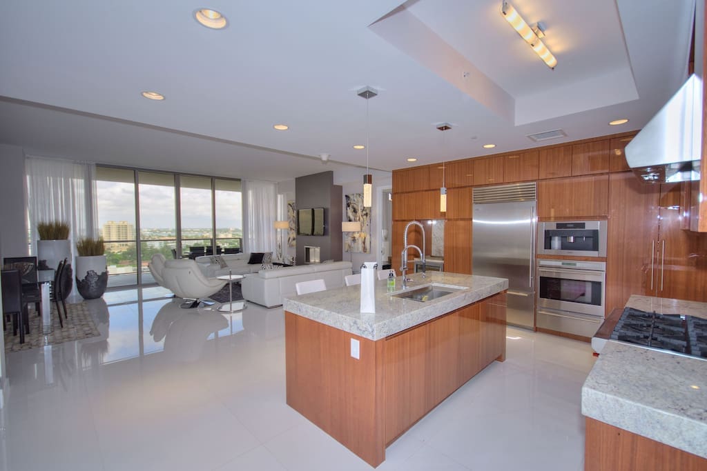 Kitchen and Living Room