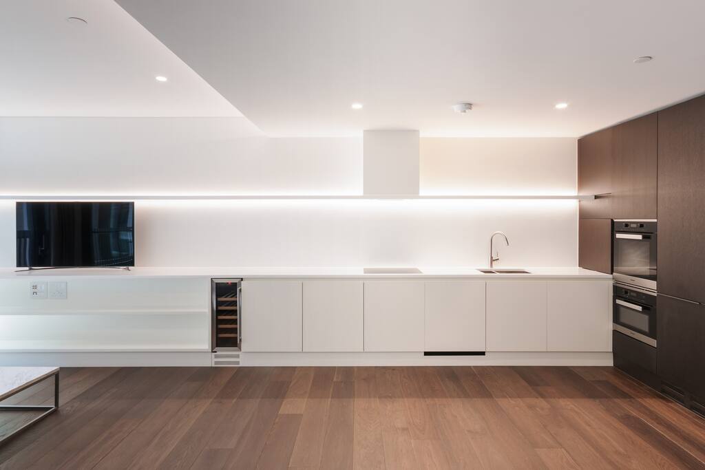 Sleek, high-design kitchen.