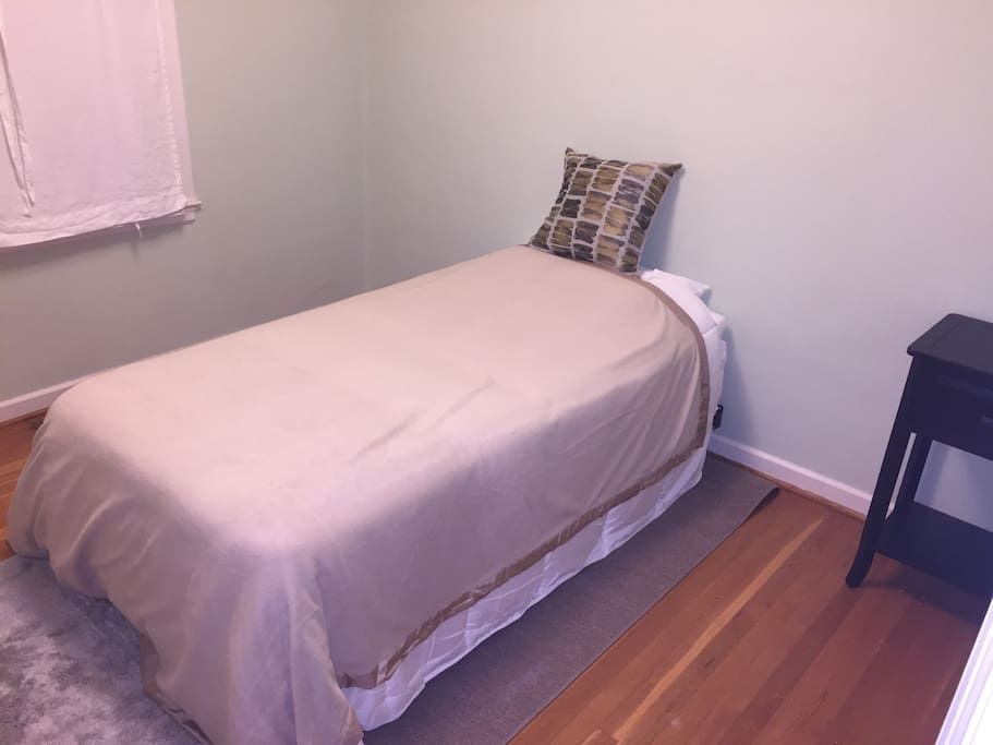 Just a simple room with a comfortable bed.