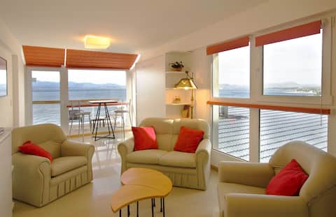 Panoramic view, balcony and garage