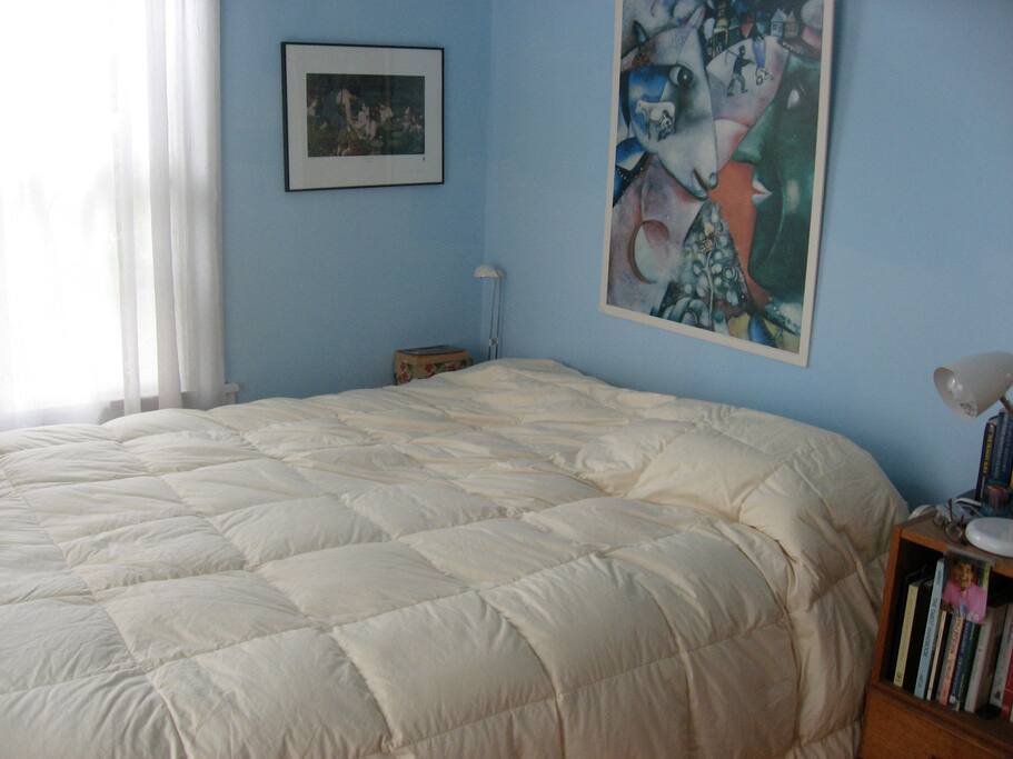 Sweet bedrooms. This one has Dutch doors opening to deck and backyard.