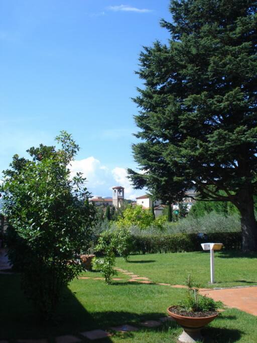 Parte del giardino recintato