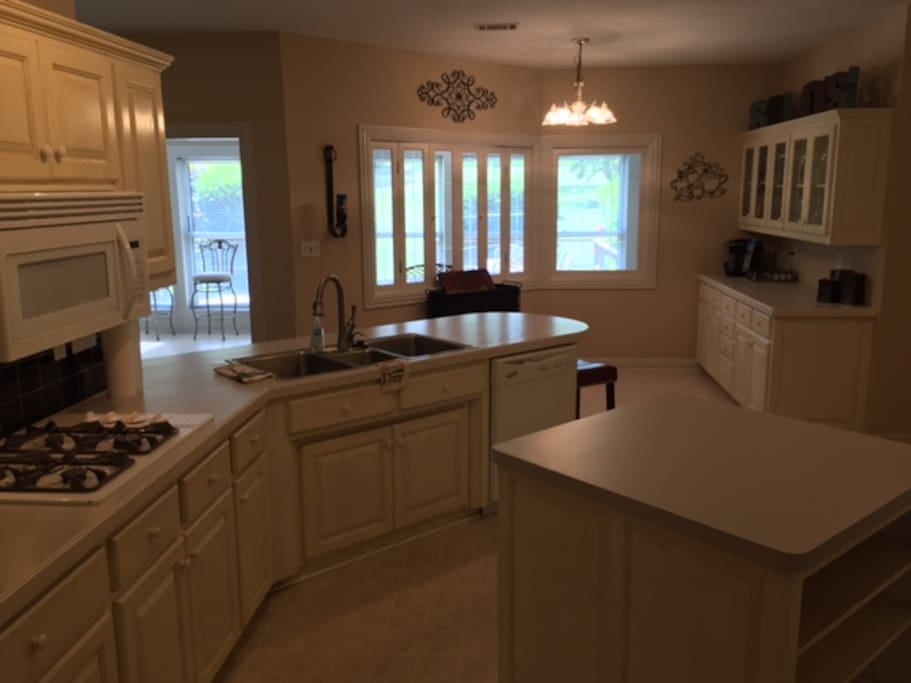 Large, open kitchen