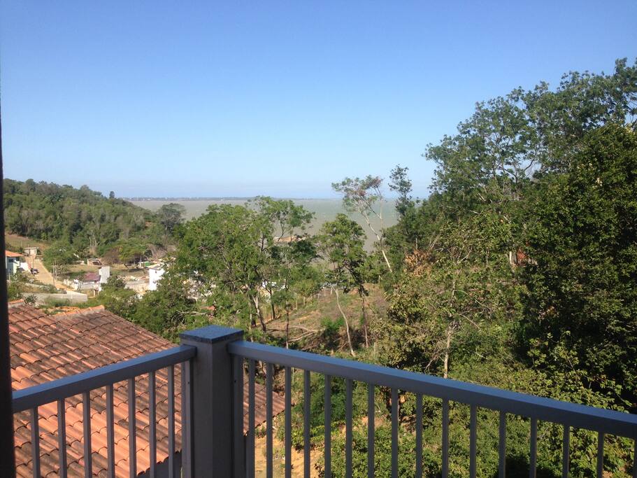 Vista da varanda do quarto.