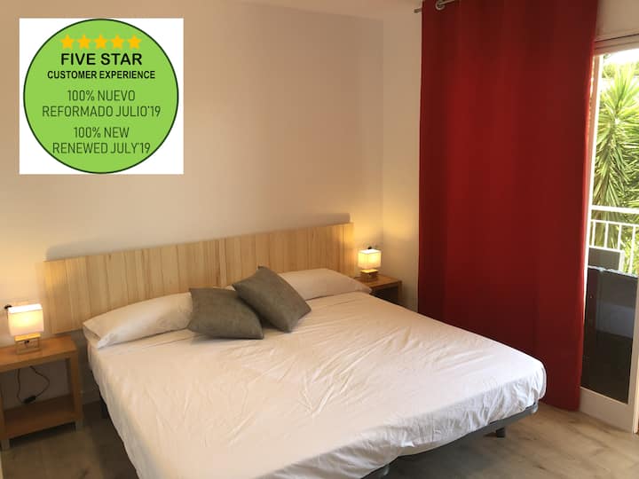 Chumba cha 2: Chumba cha watu wawili chenye kitanda 180 (uwezekano wa kutenganisha vitanda 2 vya 90)