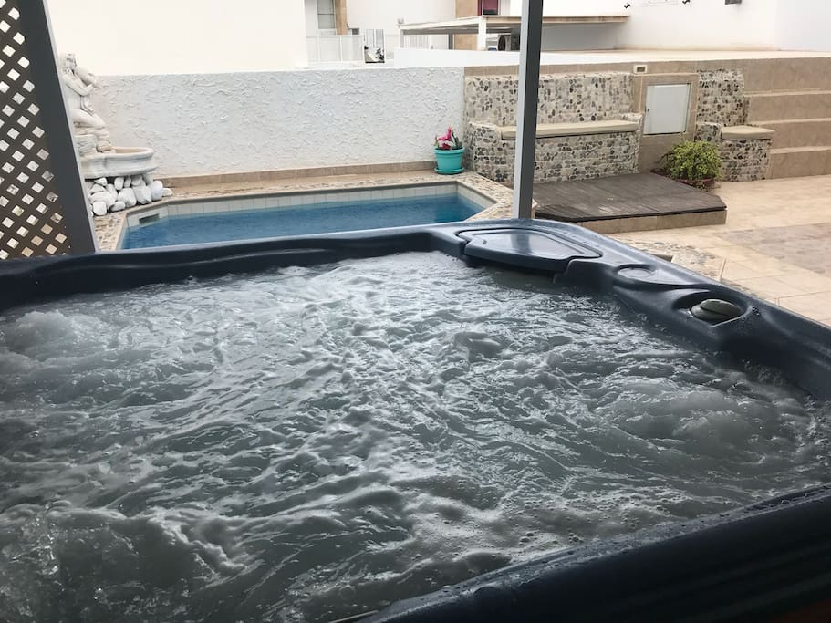 JACUZZI pool next to it