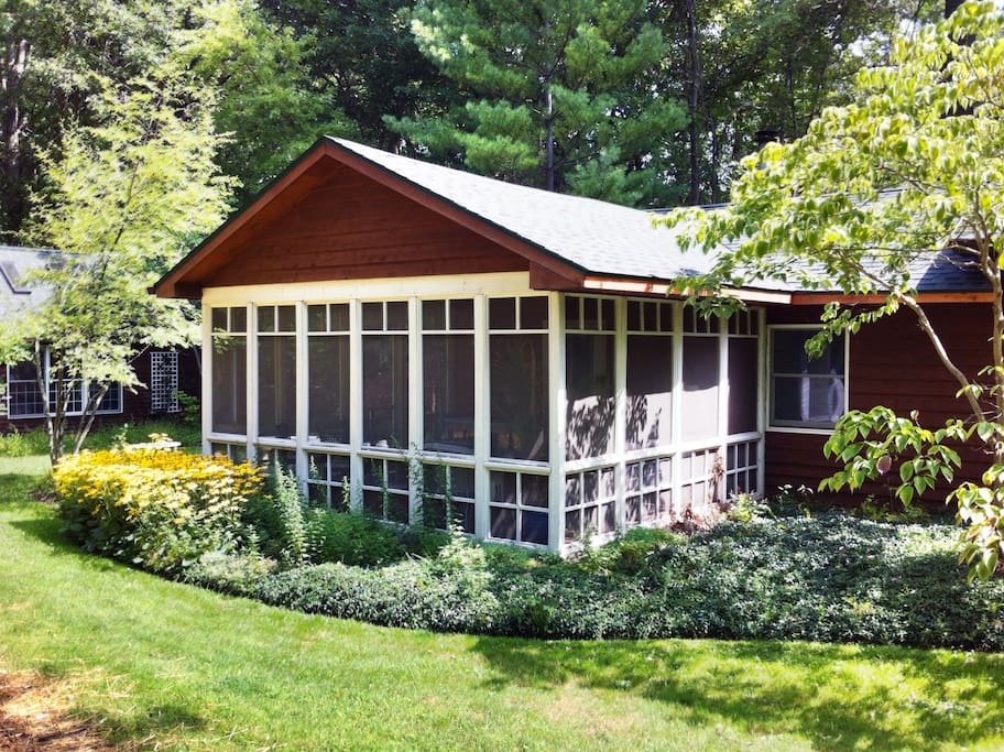 Exterior of screen porch