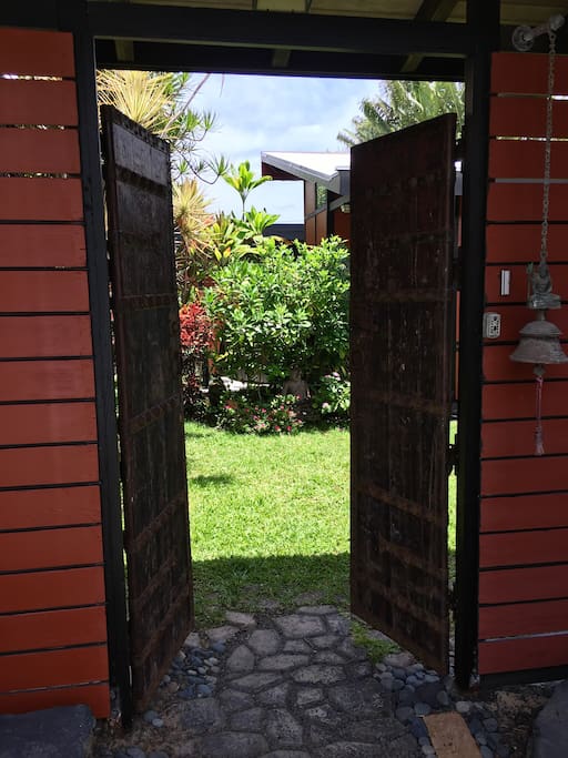 Entrance into courtyard