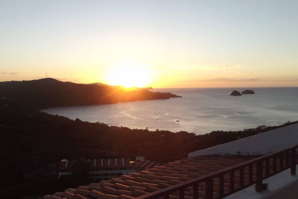 Sunset from the balcony