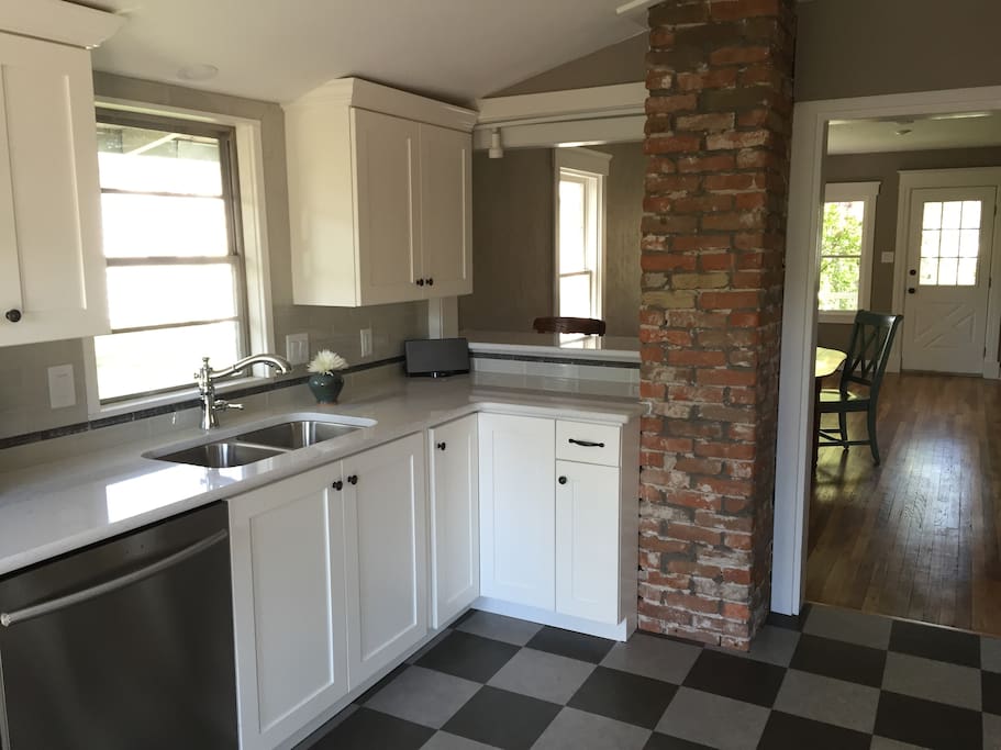 Exposed chimney