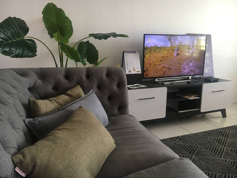 Air conditioned living room with TV & Astro
