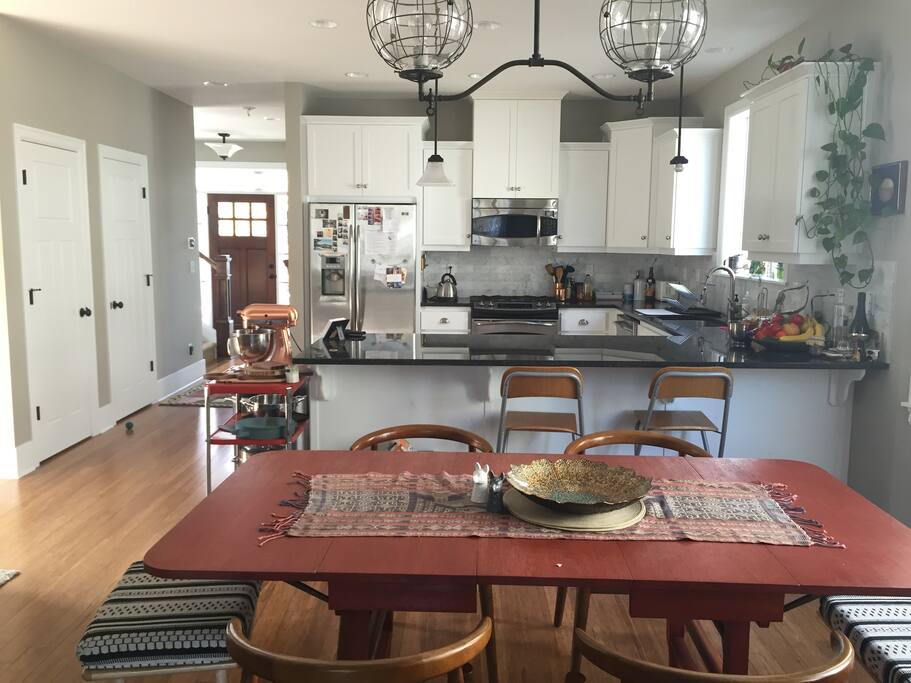 Our dining room and kitchen
