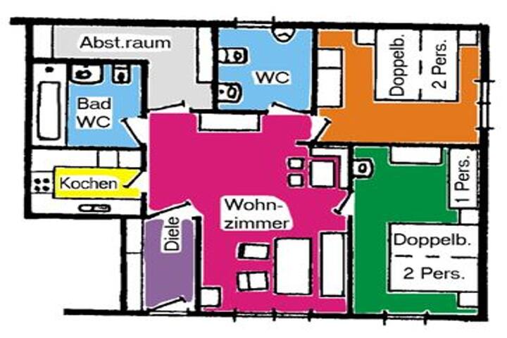 Apartment sun view Todtnau - Cozy traditional black forest family apartment with private BBQ terrace and dish washer