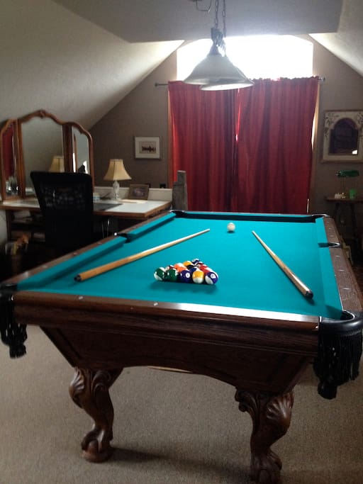 Pool table upstairs