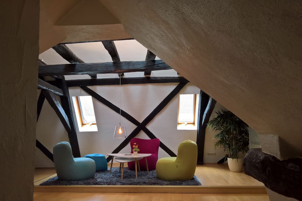 Der Blick ins Wohnzimmer