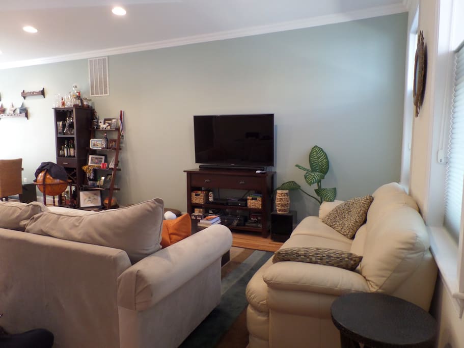 2 large couches provide ample seating!