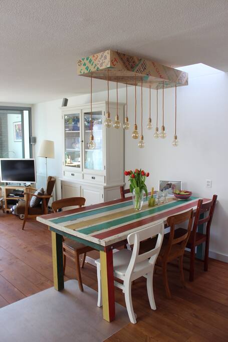 The dining table
