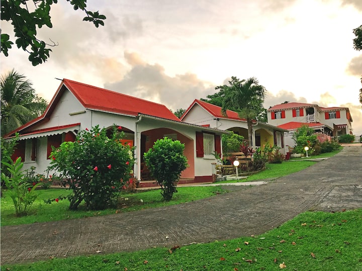 the garden of the F3 rose garden "l 'avocatier". Villas for Rent in